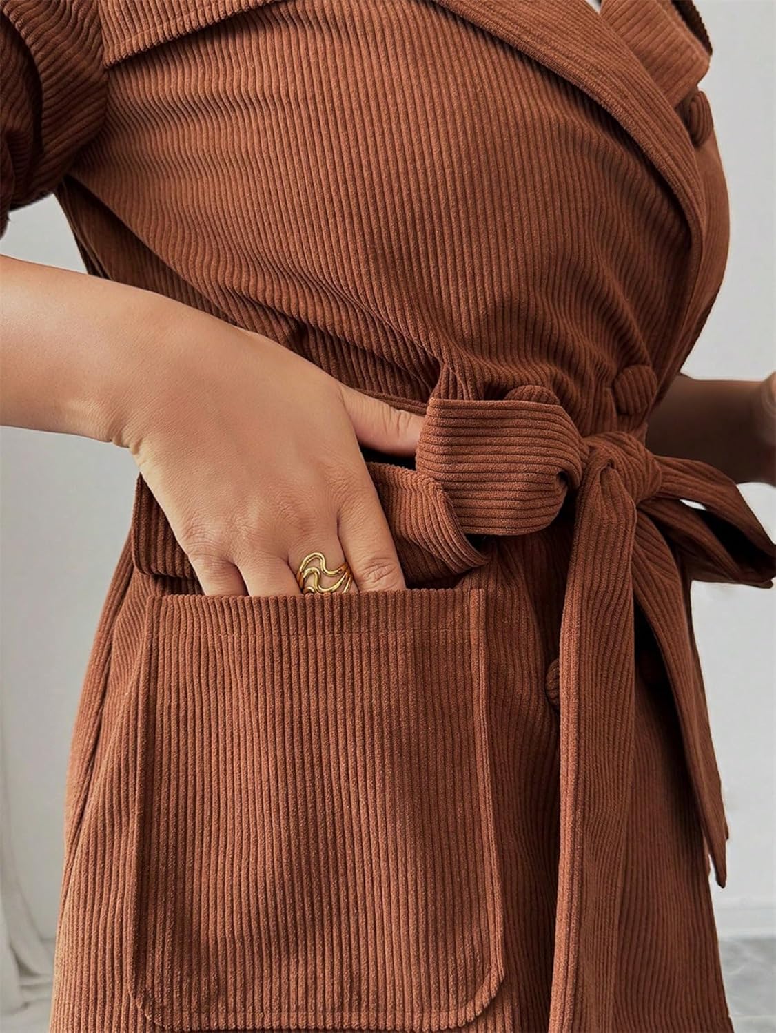 Women's Casual 2025 Coats Long Sleeve Trench Coat