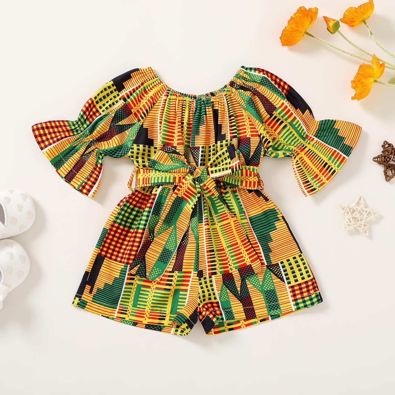 YOUNGER TREE African Baby Clothes Girl Dashiki Ankara Outfit Set - Image 7