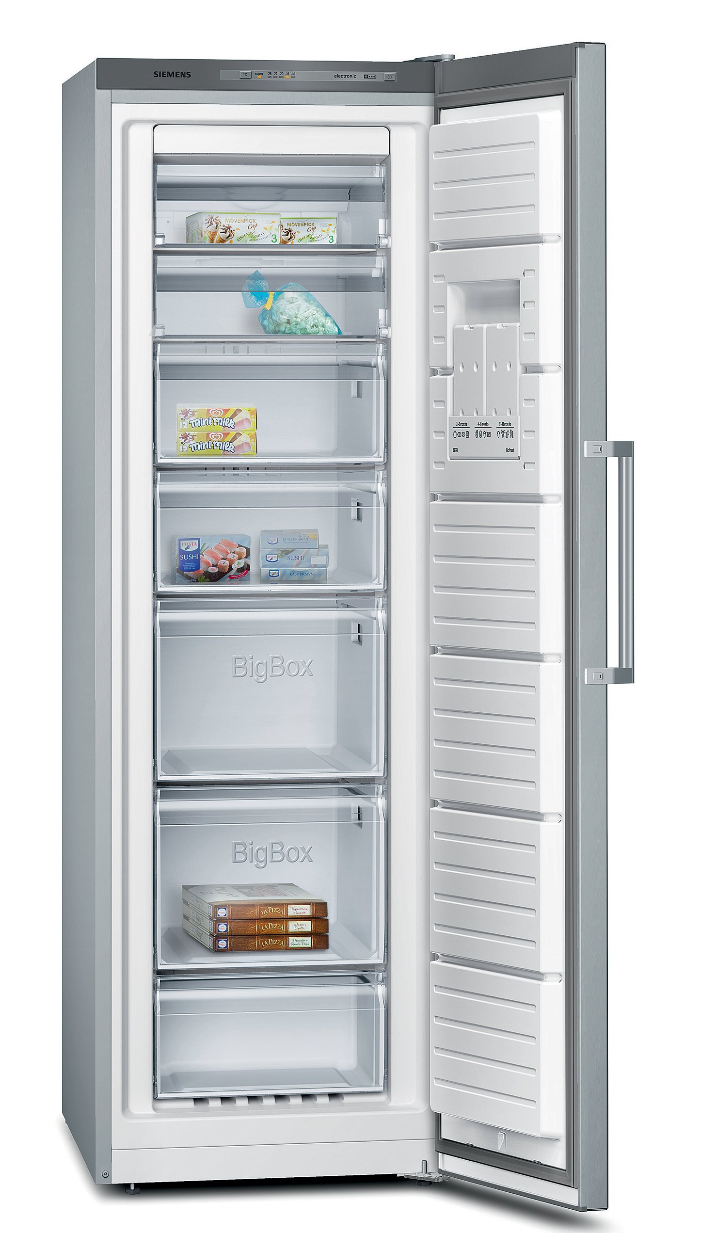 Siemens – GS36NVI30 iQ300 – Congélateur – En inox anti-traces – Avec bac Big Box – A++ – Eco+