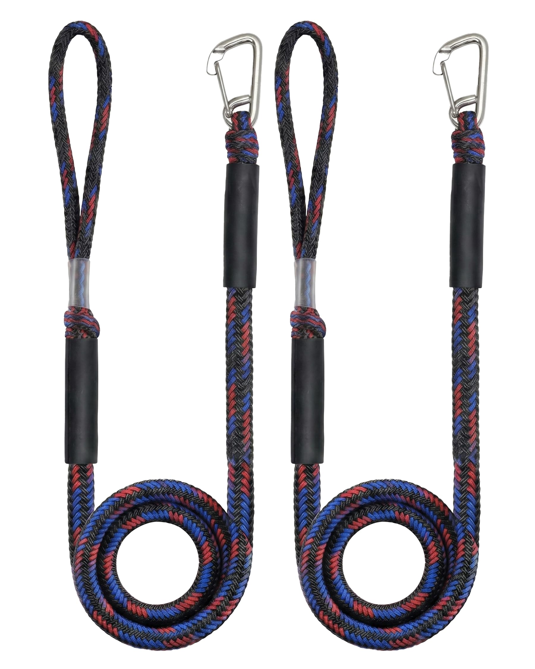 Bungee Dock Lines - 2 Pack, 2200LB Strength -10 Bungee Dock Lines - 2 Pack, 2200LB Strength -10