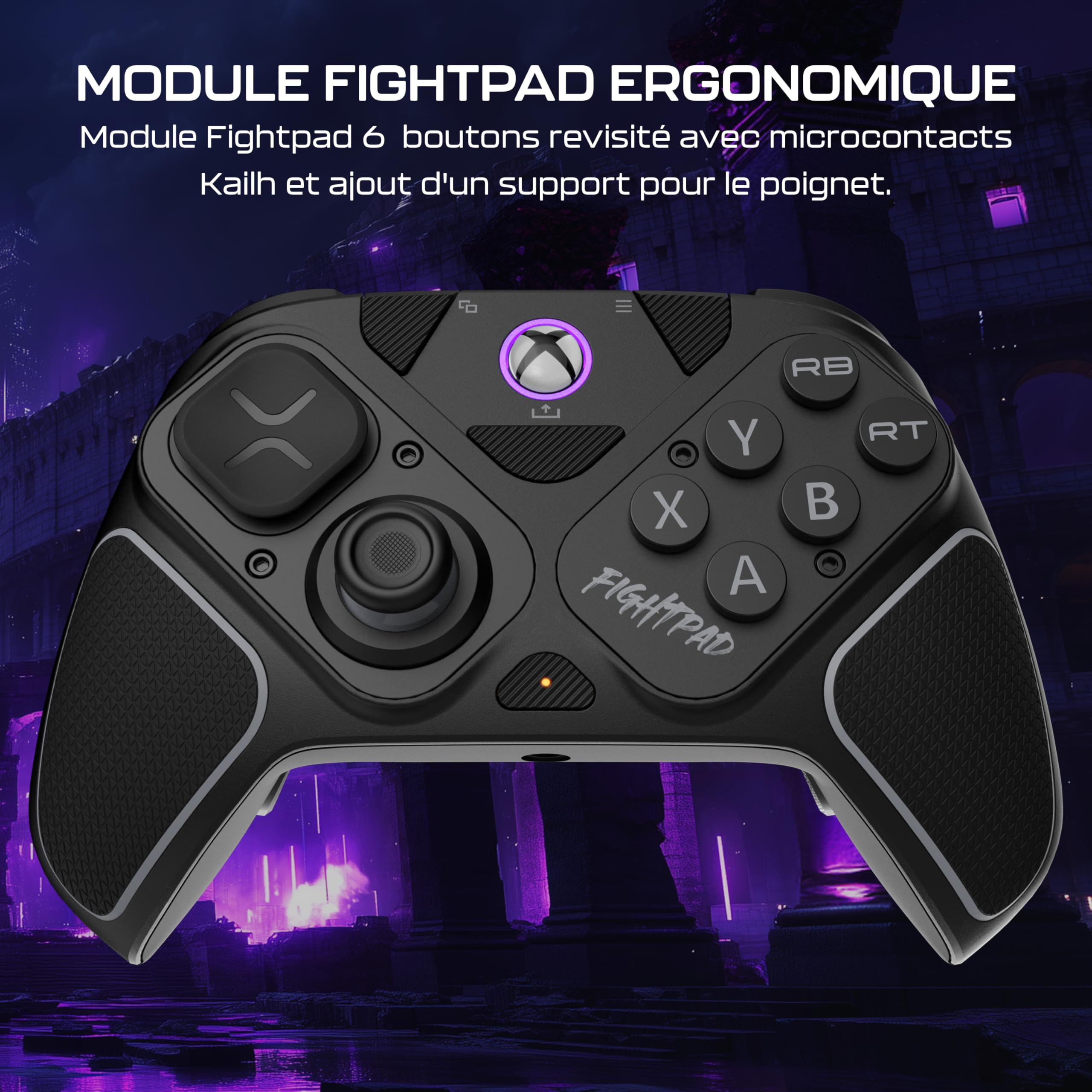 Turtle Beach Victrix Pro BFG Reloaded Noir Xbox Manette de gaming modulaire sans fil w/Bluetooth, module Fightpad et effet Hall pour Xbox Series X et S, Xbox One et PC