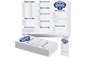 120 Pcs Puppy Pet Health Vaccine Record Card Booklets for Canine Medical...