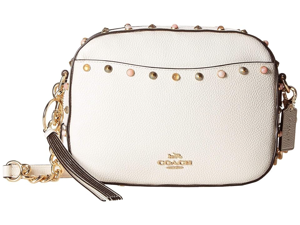 coach camera bag with rivets