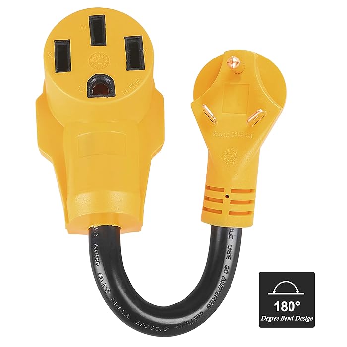 Buy Facon 30Amp Male to 50Amp Female RV Power Cord Suitable for 50Amp