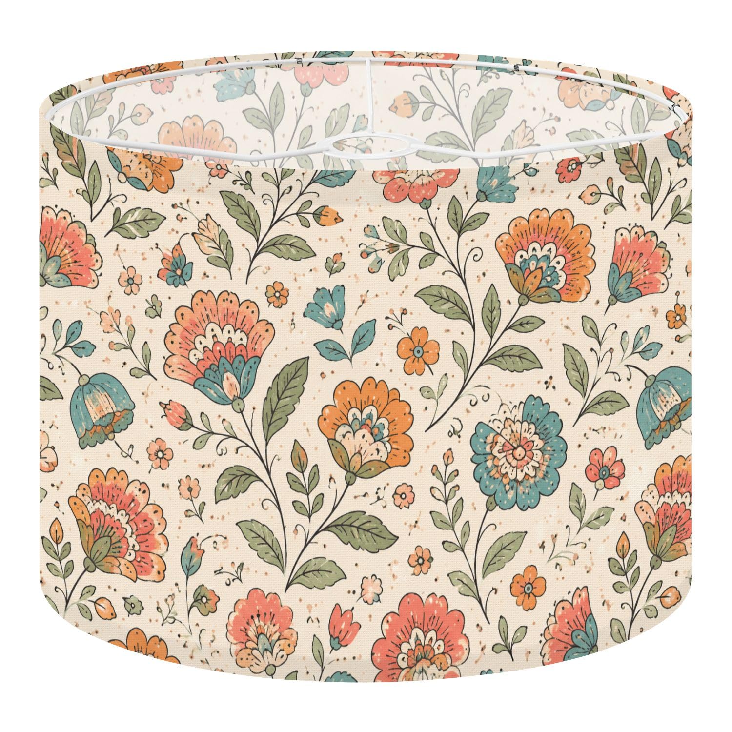 Deruinvaio Multi3 2Pcs 13In Lampshade Lamp Shade Floral Botanical Colorful Wildflowers For Ceiling Light, Table Lamp Floor Lamp Easy Assembly Replacement Light Shade