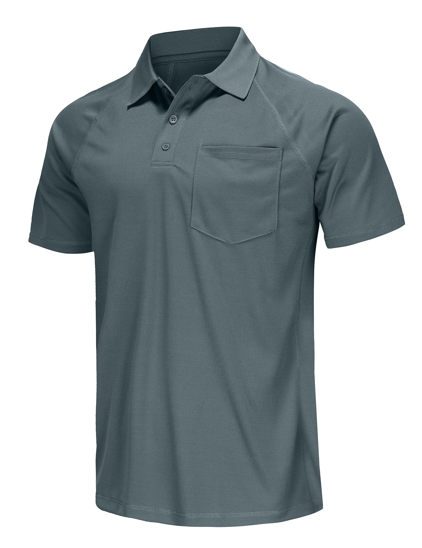 Corna Men's Golf Polo Shirts Short Sleeve Quick Dry Fit Moisture Wicking Running Athletic Big & Tall Performance Soft
