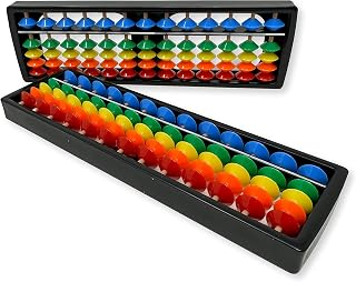 Kids Abacus Mini Abacus 13 Digits M Size Children Calculator Rainbow Color Solo Van 13 Digit 4 Ball Home Learning Calculator for Toddlers Kids Beginners Elementary School Home Practice M