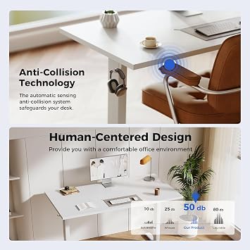 Agilestic Electric Standing Desk, 2 Memory Buttons, 100x60cm