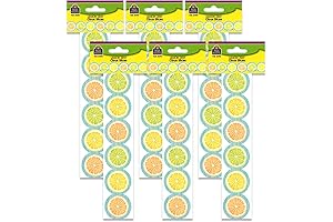 Lemon Zest Citrus Slices Die-Cut Border Trim for Fresh Wall Decor