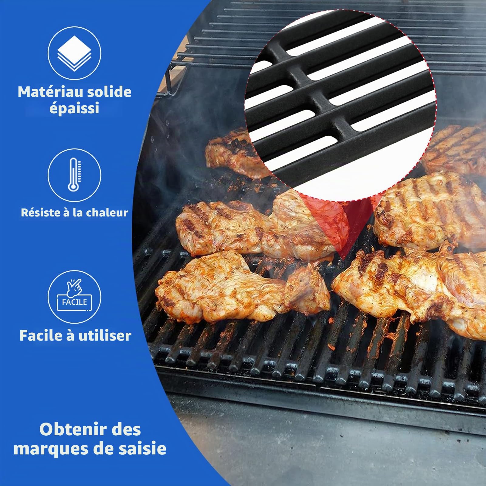 463242516 Pièces de rechange pour grille Charbroil Tru Infrarouge Grilles émetteurs 463355220 463367016 463242515 G474-0017-W2 G466-2400-W1 3 brûleurs Grilles infrarouges commerciales