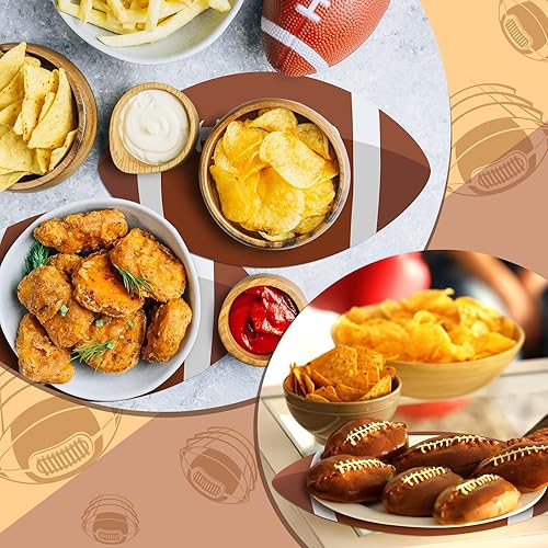 Miniatura 6 de Manteles individuales desechables para mesa de fútbol, manteles individuales desechables de papel de 13 pulgadas para despedida de soltera, baby