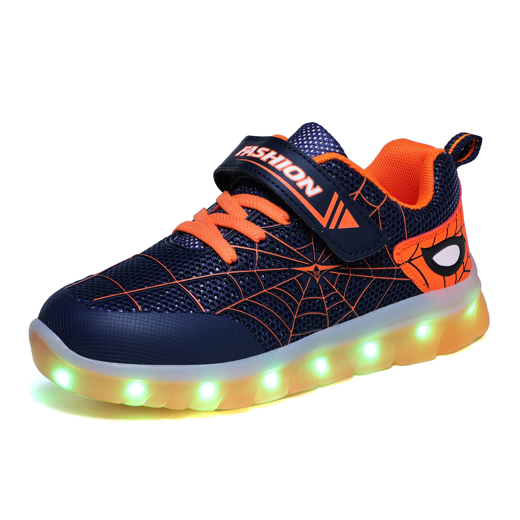 Kauson LED Zapatos Verano Ligero Transpirable Impermeable Bajo 7 Colores USB Carga Luminosas Parpadeo Deporte de Zapatillas con Luces Los Mejores Regalos para NiƱos NiƱas CumpleaƱos de Navidad