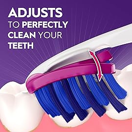 Oral-B 3D White Deep Stain Remover toothbrushes, 2 count toothbrush MEDIUM, Removes 90% of surface stains, whitens teeth, deep reach, removes plaque and stains tooth brush