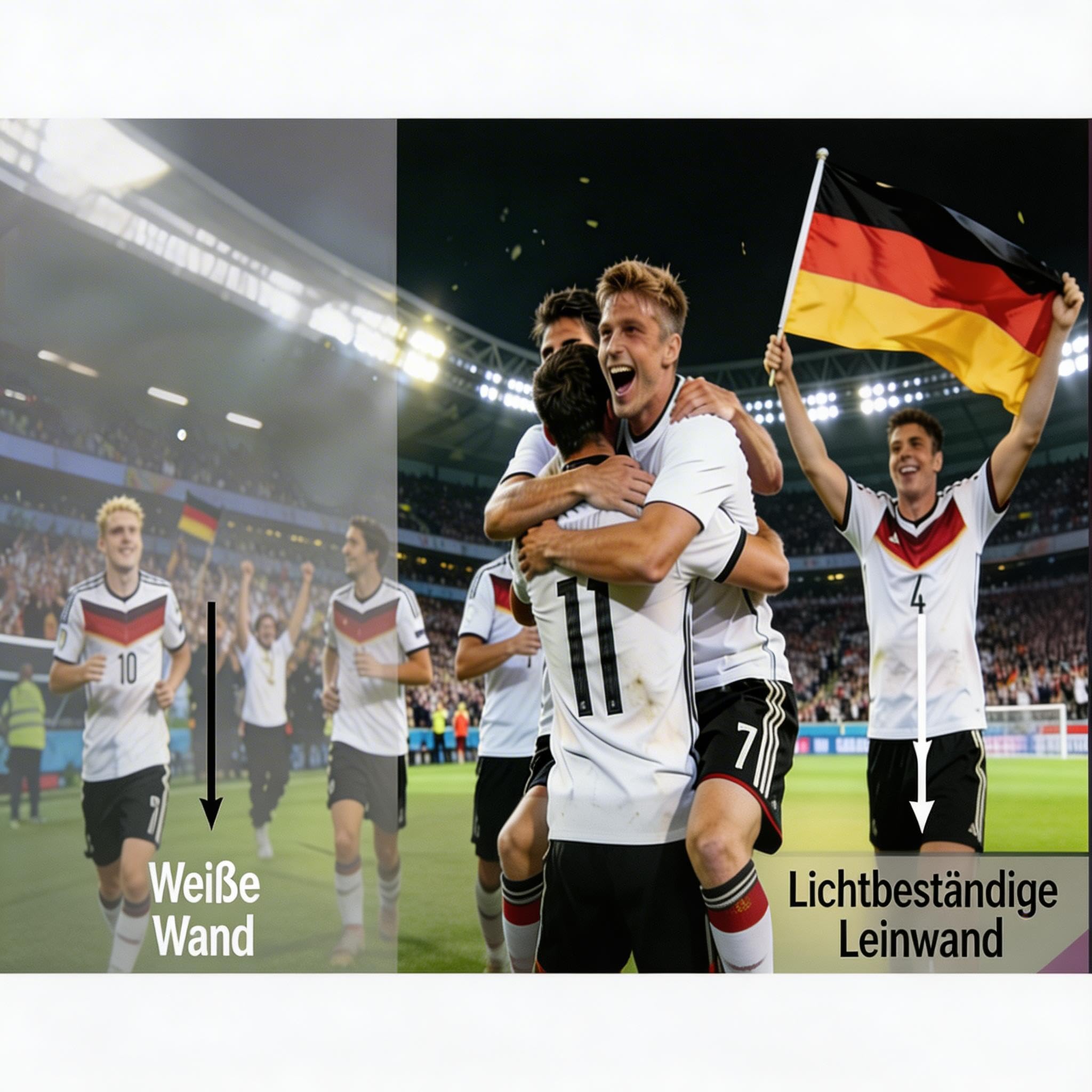 Beamer Leinwand 84 Zoll,Beamer 4k Leinwand 16: 9 HD Projector Screen,Tragbare Lichtbeständiger Projektionsleinwand,Geeignet für Heimkino und Camping im Freien