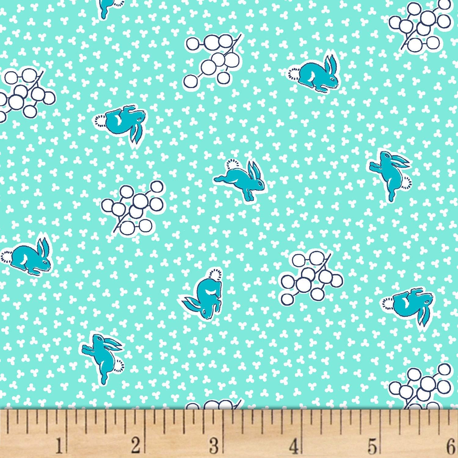 P&B Toy Box Miniatures Cotton Tail Green Quilt Fabric