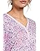Karen Neuburger Paisley Fusion Long Sleeve Sleep Dress with Satin Details - #4 of 4