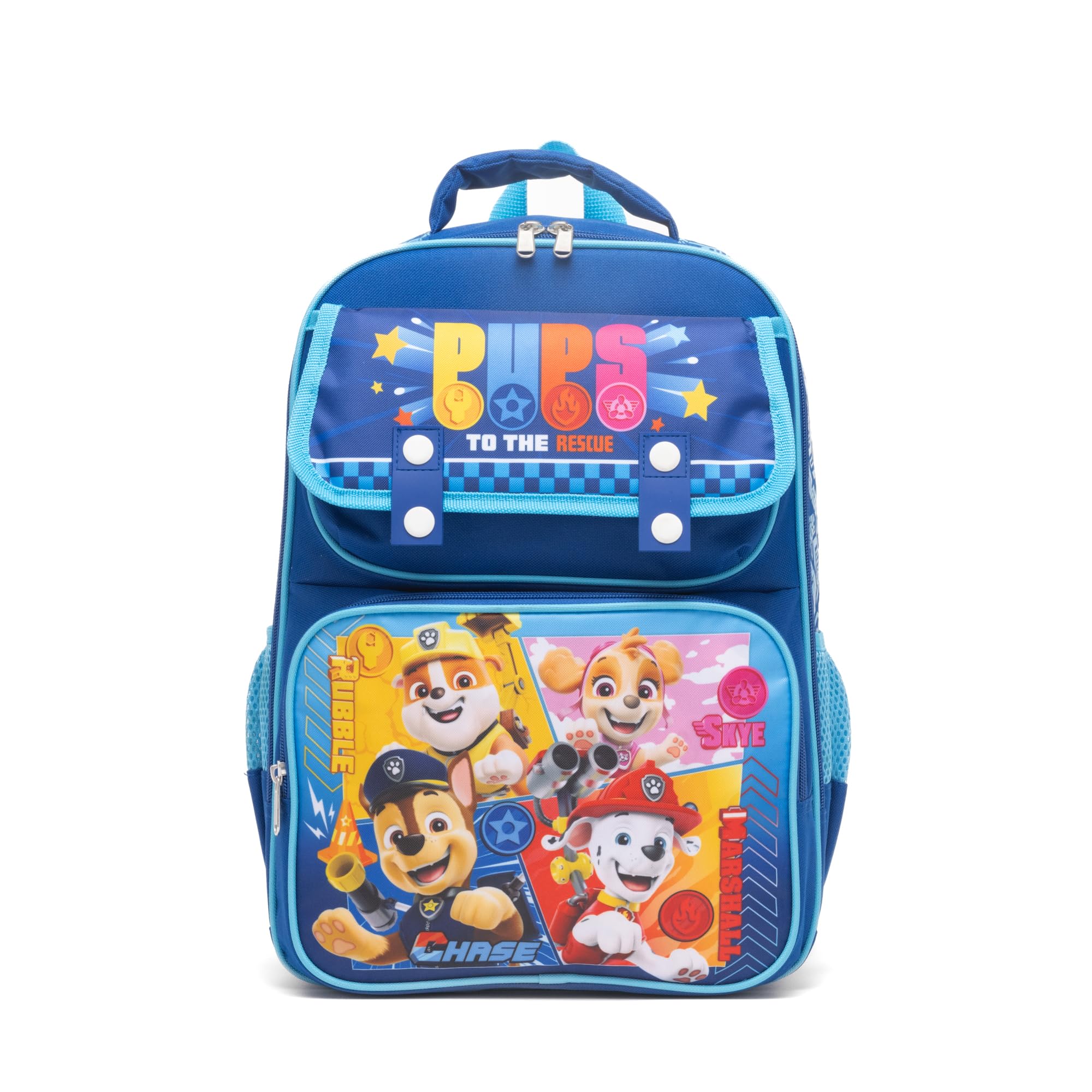 Ruz - Paw Patrol Large School backpack with Padded Back and Adjustable Straps, Blue, A28245