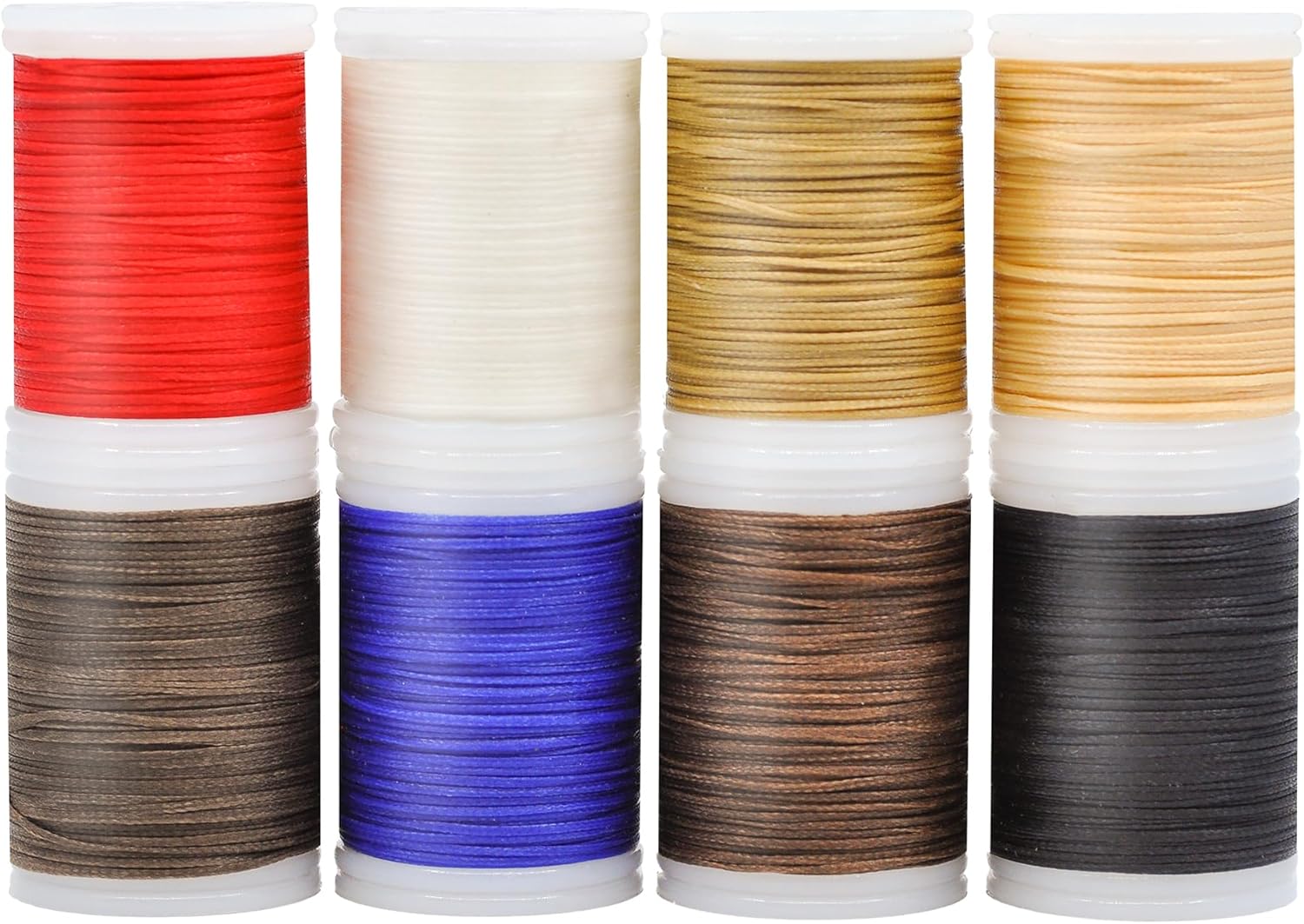 700Yards(8 Colors,150D/16F) Leather Sewing Waxed Thread, Stitching Thread for Leather Craft DIY/Shoe Repairing/Bookbinding