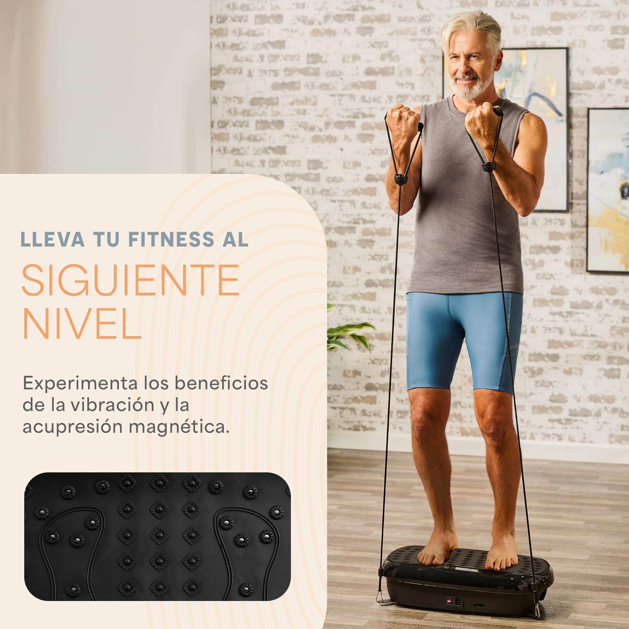 LifePro Hexaplate Lite Plataforma Vibratoria para Drenaje Linfático con Control Remoto, Pantalla LED, 99 Niveles de Velocidad, Motor Silencioso de 200 W