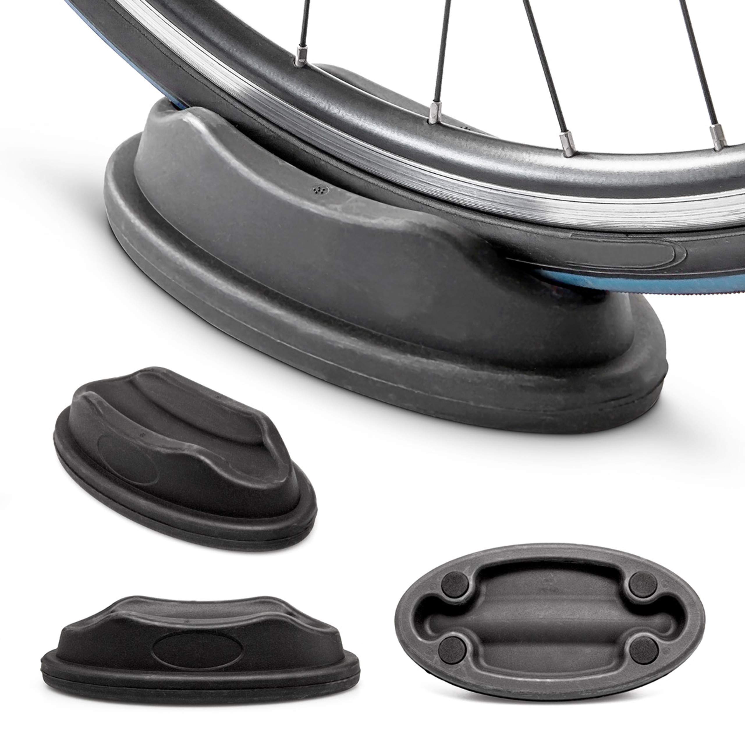 Relaxdays Simulateur de vélo pliable avec 6 niveaux de résistance Rouleau réglable