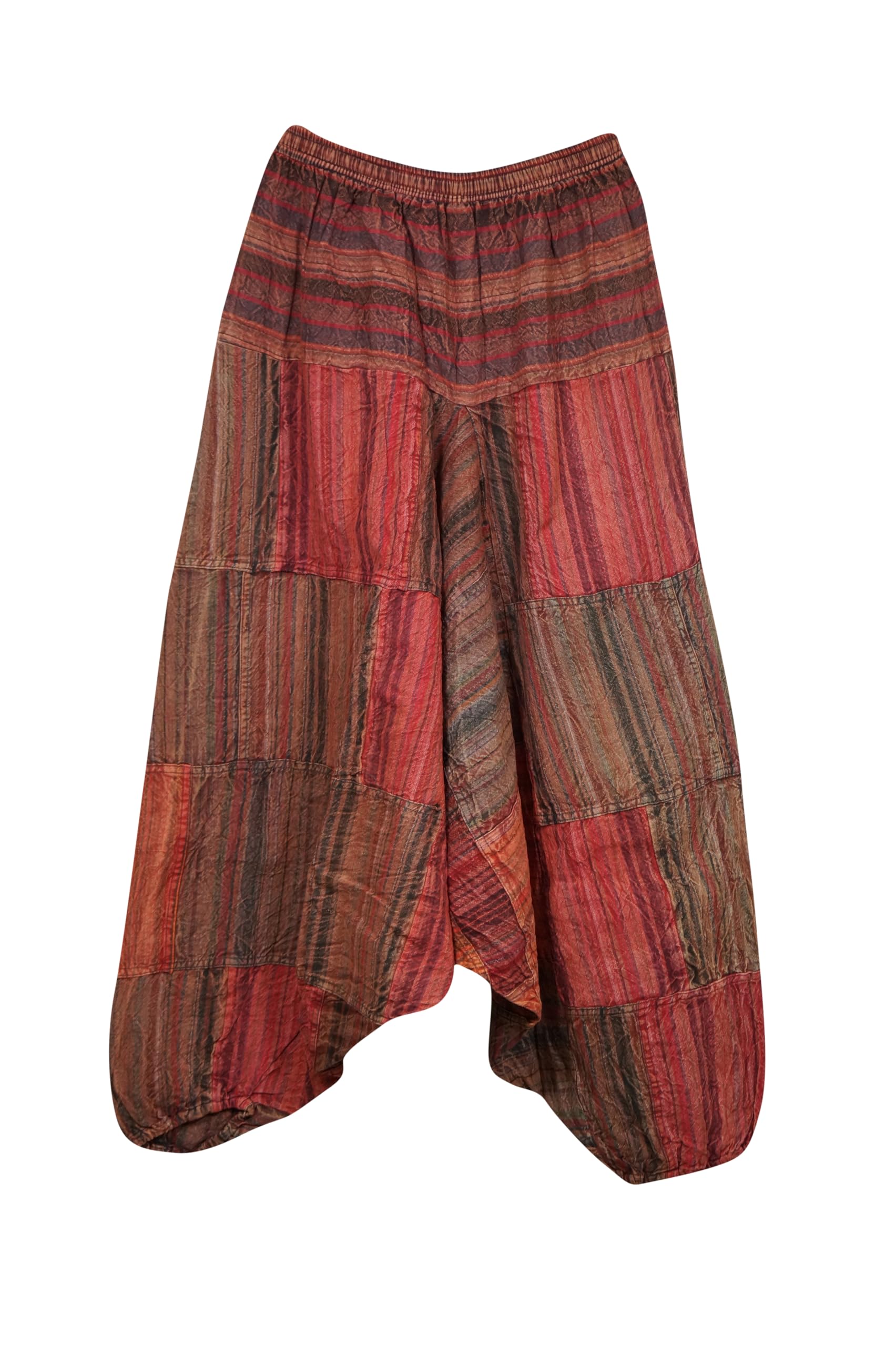 Mogul Interior Boho Hippie Harem Pants Cotton Alladin Handmade Movement Baggy Pants S M L Blue