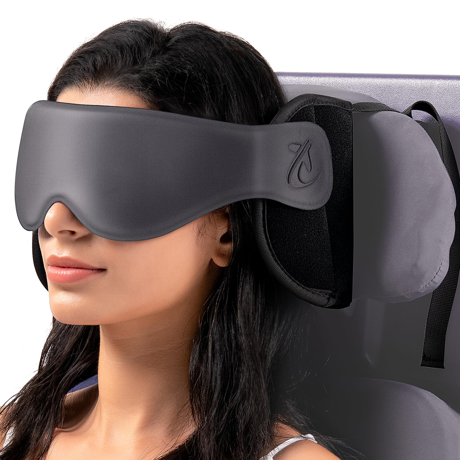 Bonairest Travel Pillow, Airplane Neck Pillow with 3D Eye Mask for