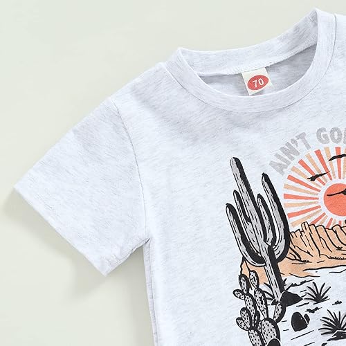 Miniatura 3 de Kupretty Conjunto de ropa de verano para bebé, camiseta de manga corta, pantalones cortos, pantalones cortos, 2 piezas