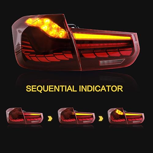 Miniatura 4 de VLAND OLED - Conjunto de luces traseras para BMW M33 Series F30 F35 F80 Sedan 6 generación 2012-2018, lámpara trasera mejorada con básculas de