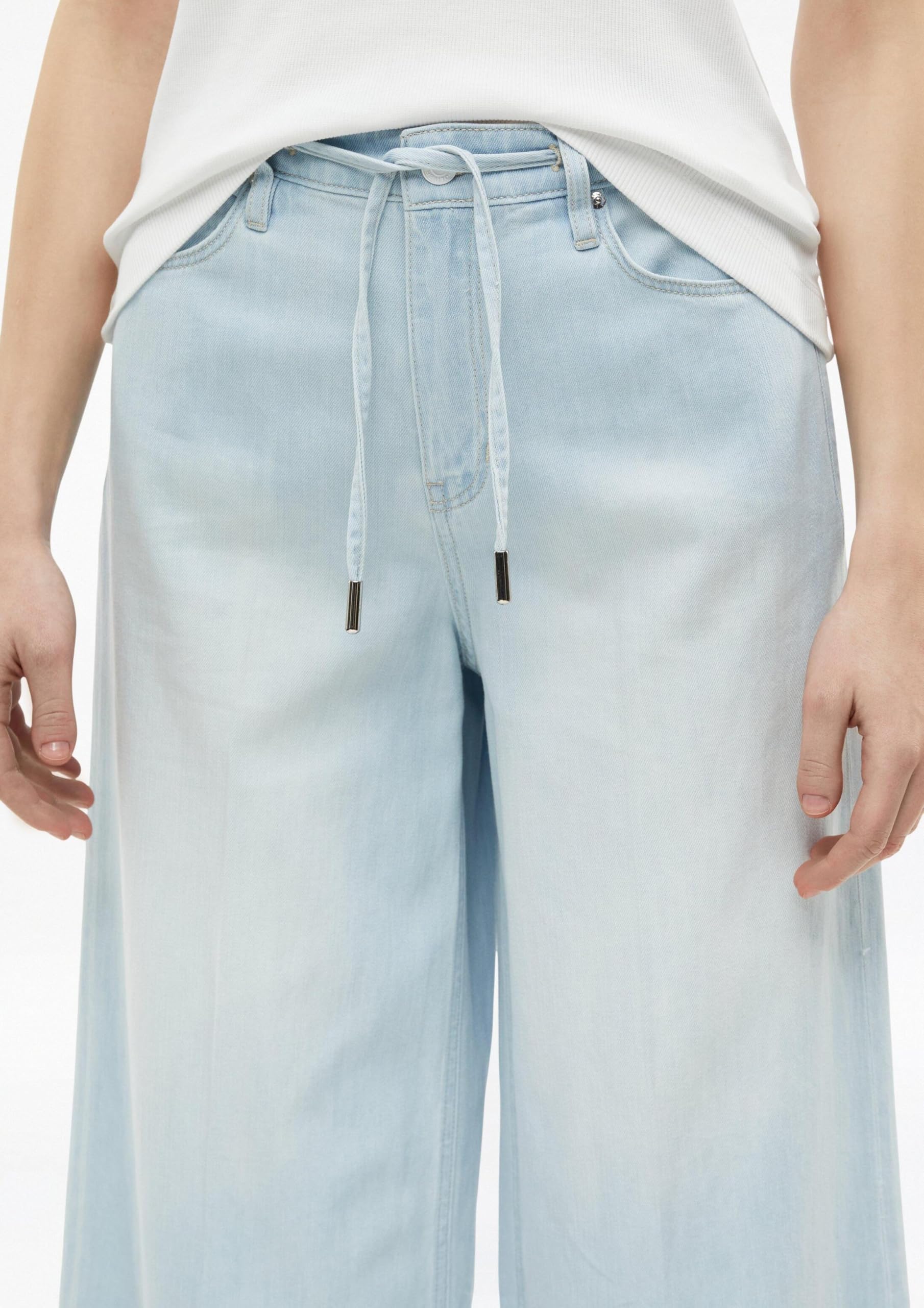 s.Oliver Culotte-Jeans Suri/High Rise/Wide Fit/im Leinenmix