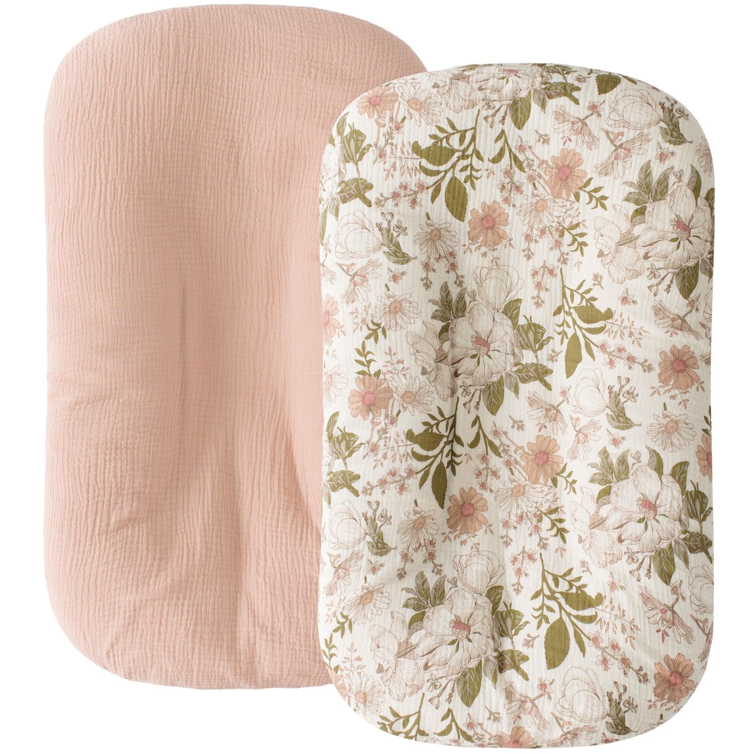 Little Jump Cotton Muslin Baby Lounger Covers - floor seats and loungers | Mubboo