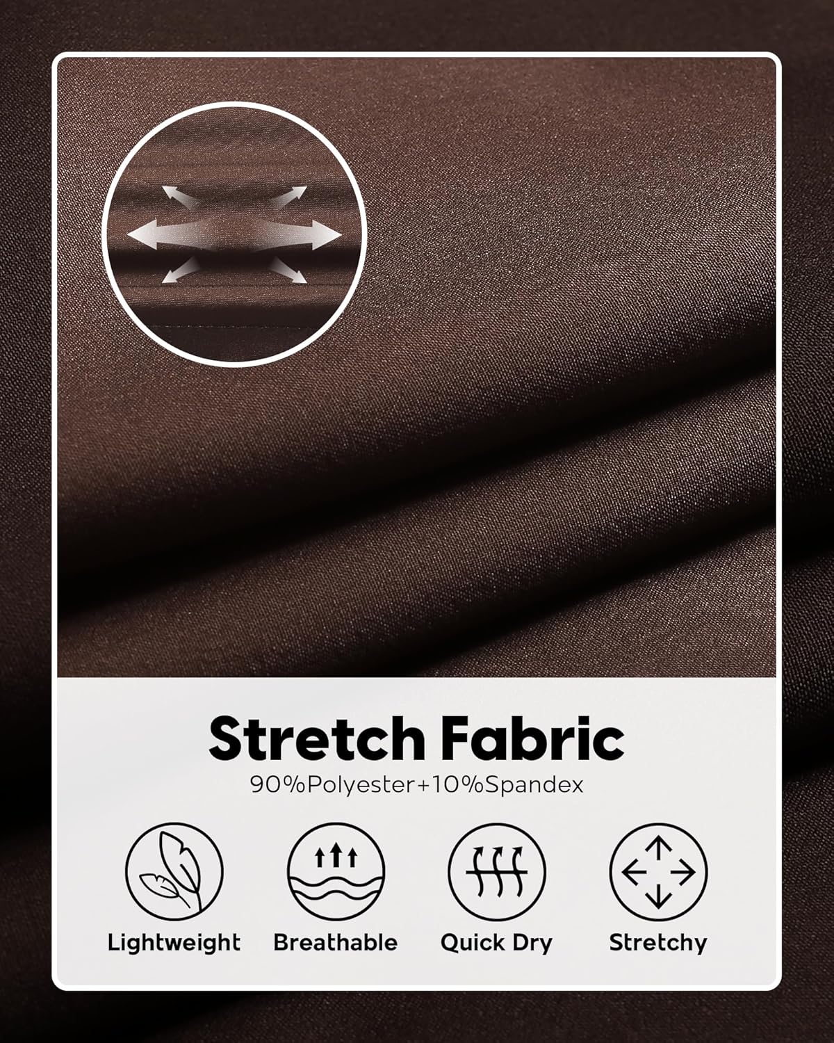 maamgic Men's 5/7 Inch Casual Classic Fit Shorts with Multi-Pocket Quick Dry Sports Shorts - Image 4