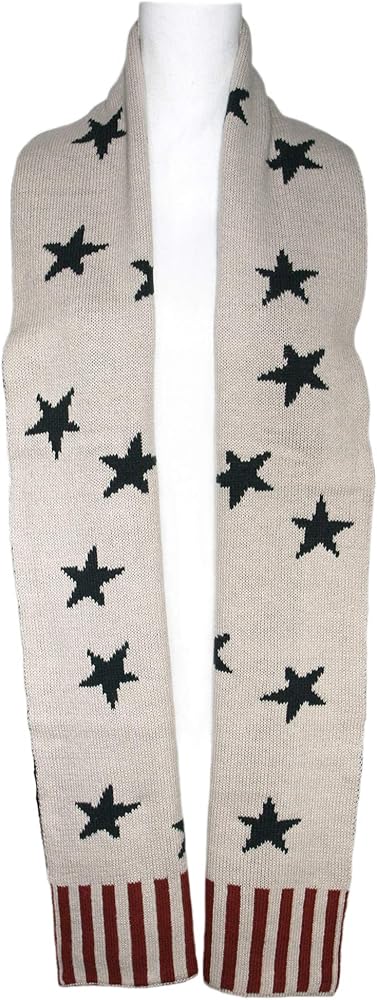 EASY AS PIE　STAR knit scarf　ニットマフラー　星柄 EASY AS PIE STAR knit scarf ニットマフラー 星柄 EASY AS PIE