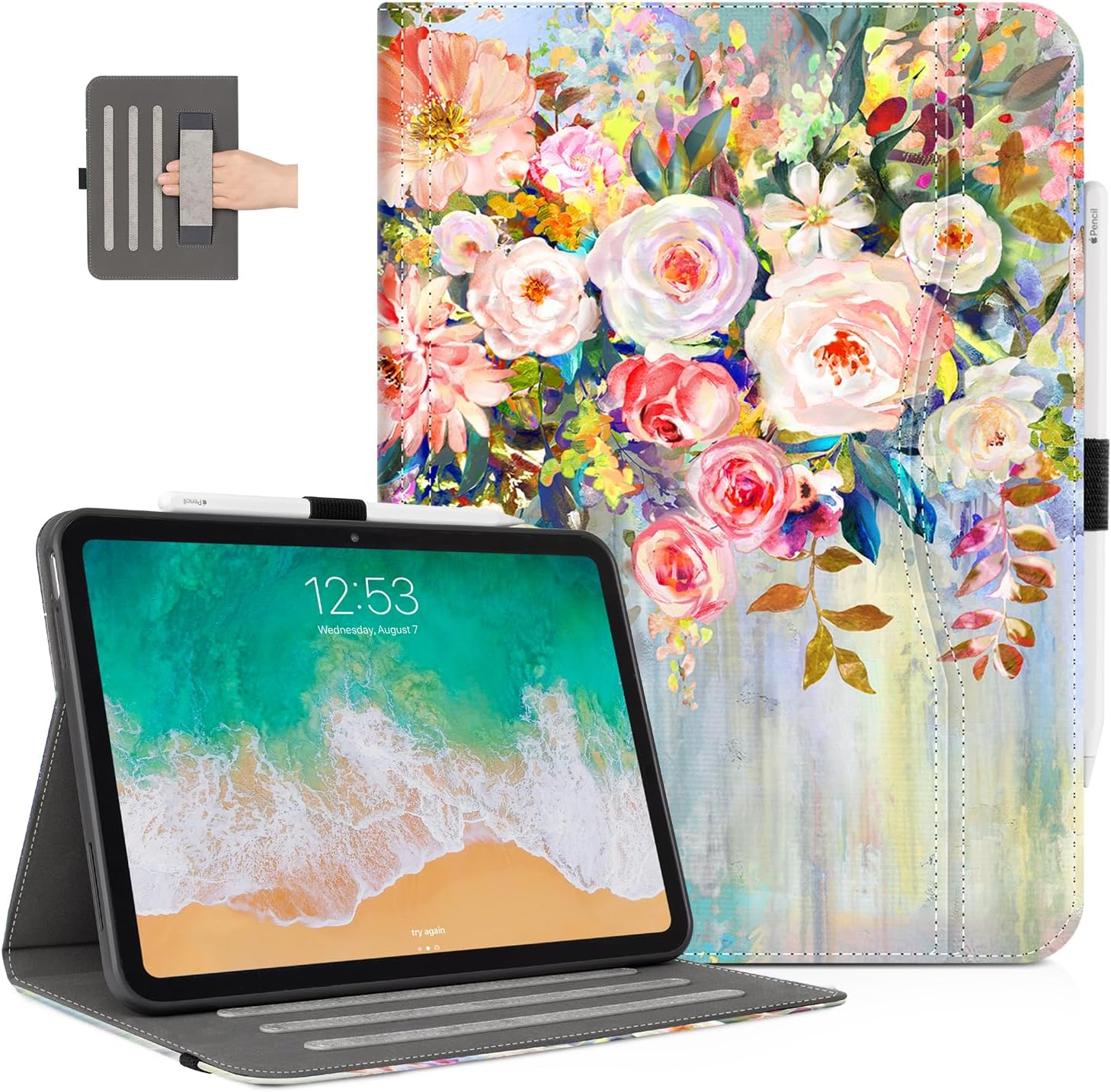 Amazon.com: for iPad 10Th Generation Case Flower, for iPad Case 10Th ...