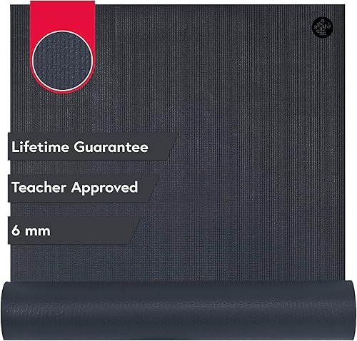 Manduka Esterilla de yoga PRO - 0.236 in  Durabilidad de por vida  Construcción higiénica  Calidad de estudio premium  Aprobado por profesores