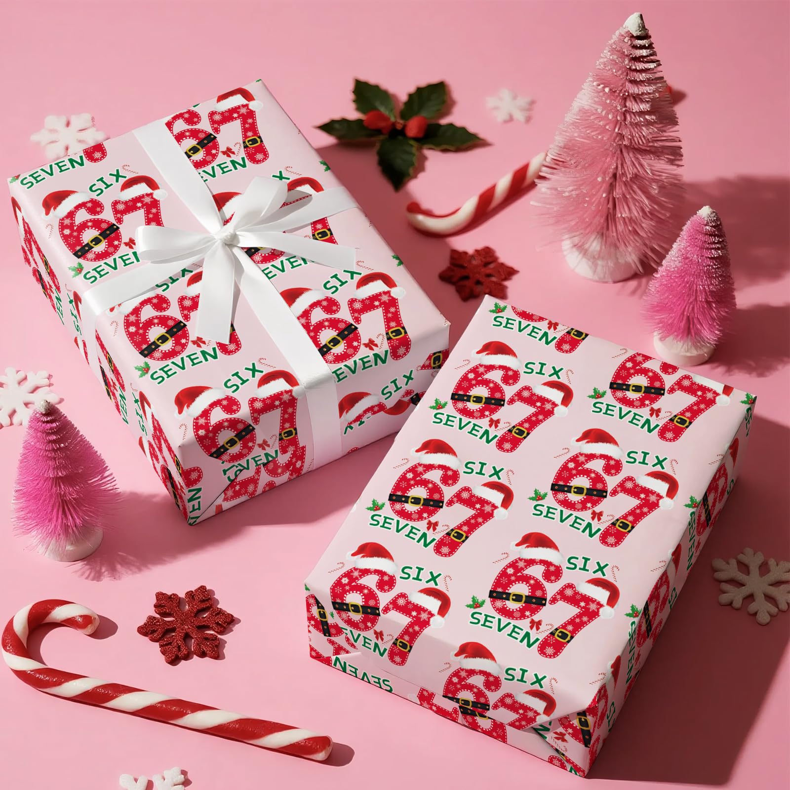 67 Rapping Paper Snapklik.com : WRAPAHOLIC Funny 67 Christmas Wrapping Paper Roll - Mini ...
