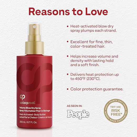 Spray protector térmico Voluminizador Colorproof 6.7 oz miniatura 4