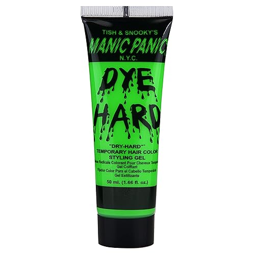 MANIC PANIC Elige tu Gel estilo de tinte para color temporal cabello Dye Hard 166 onzas Púrpura Purple Haze