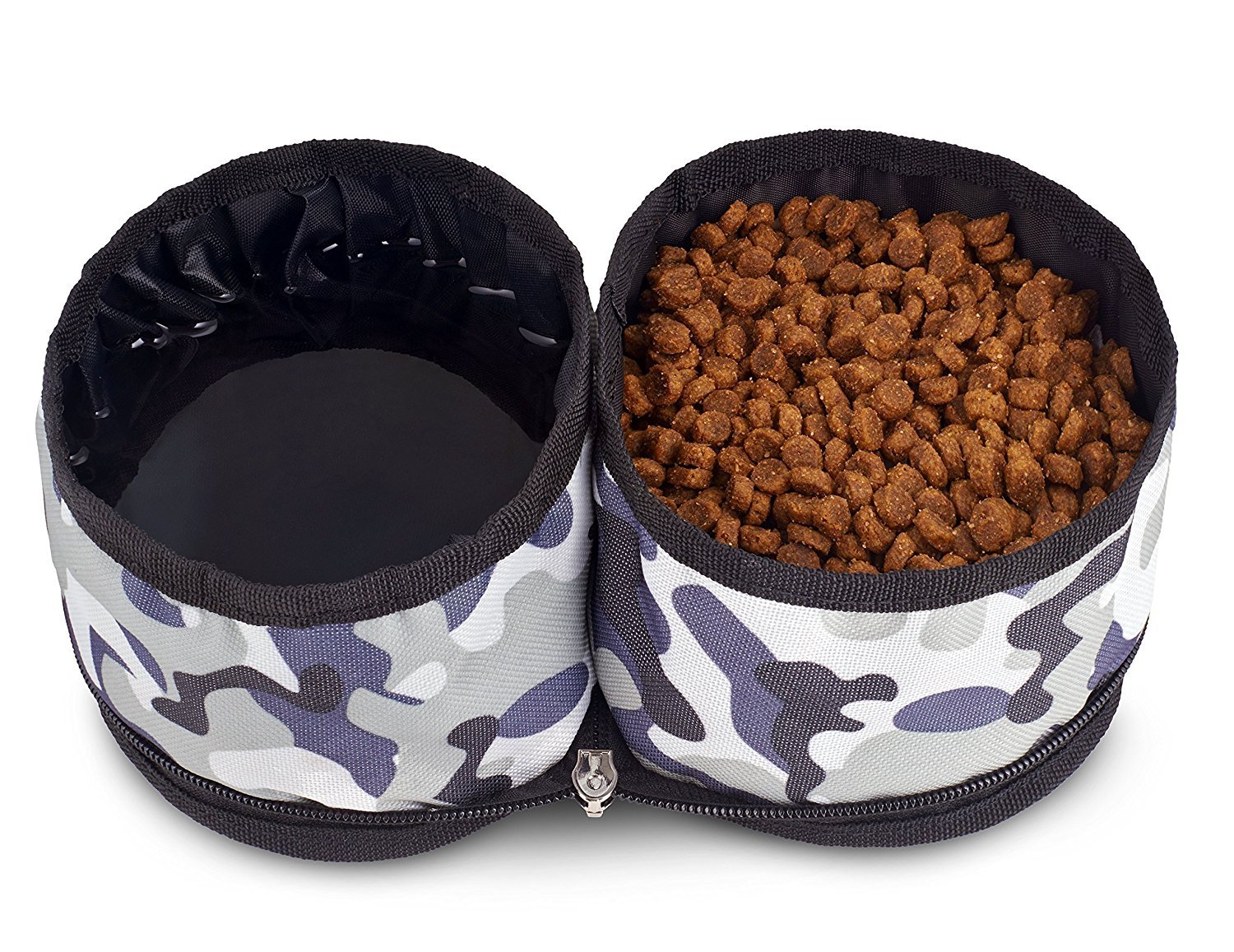Travel Foldable Dual Food & Water Waterproof Bowl For Cats & Dog