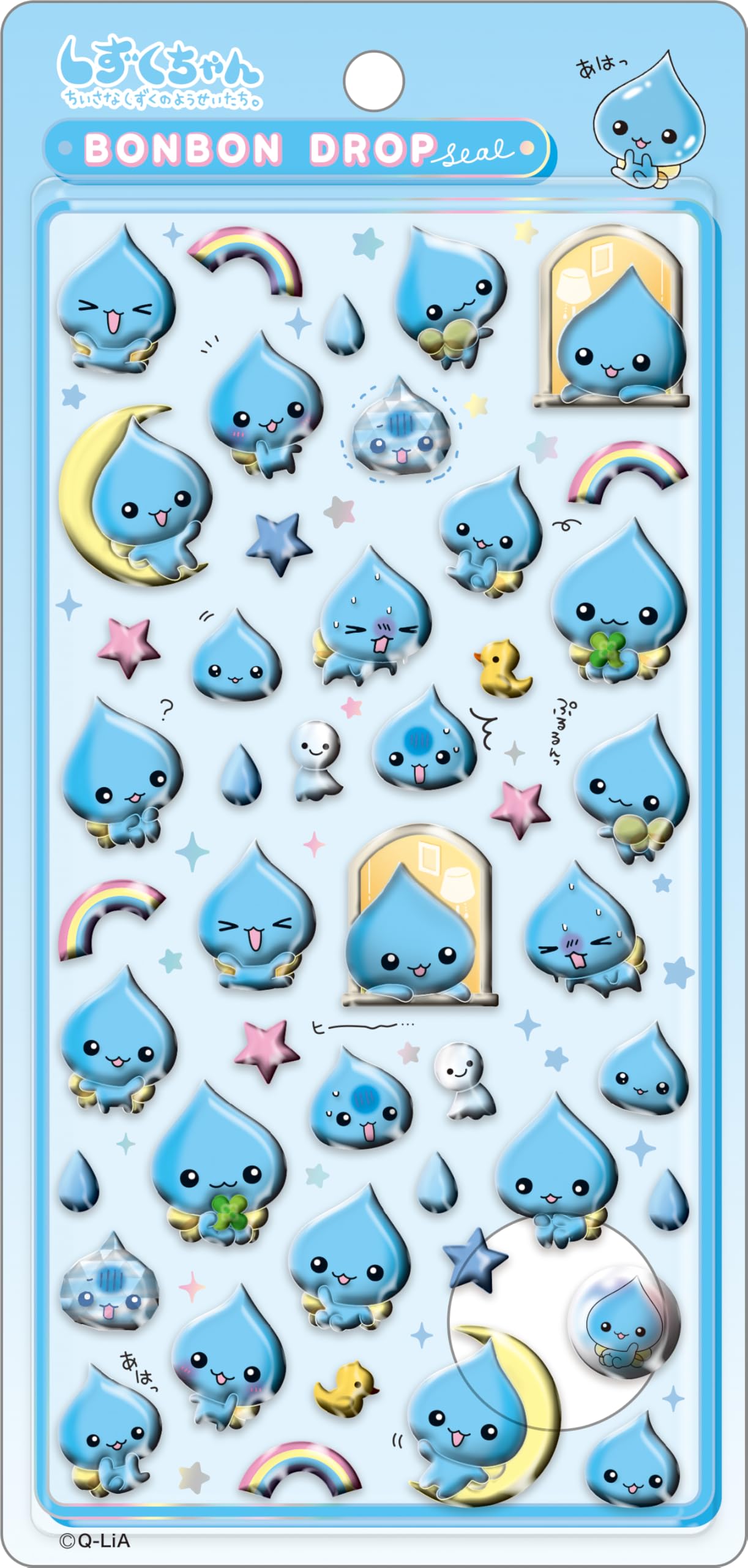 しずくちゃん ボンボンドロップシールBONBON DROP シール 3種類セット ネコポス対応】ボンボンドロップシール しずくちゃん - しずく