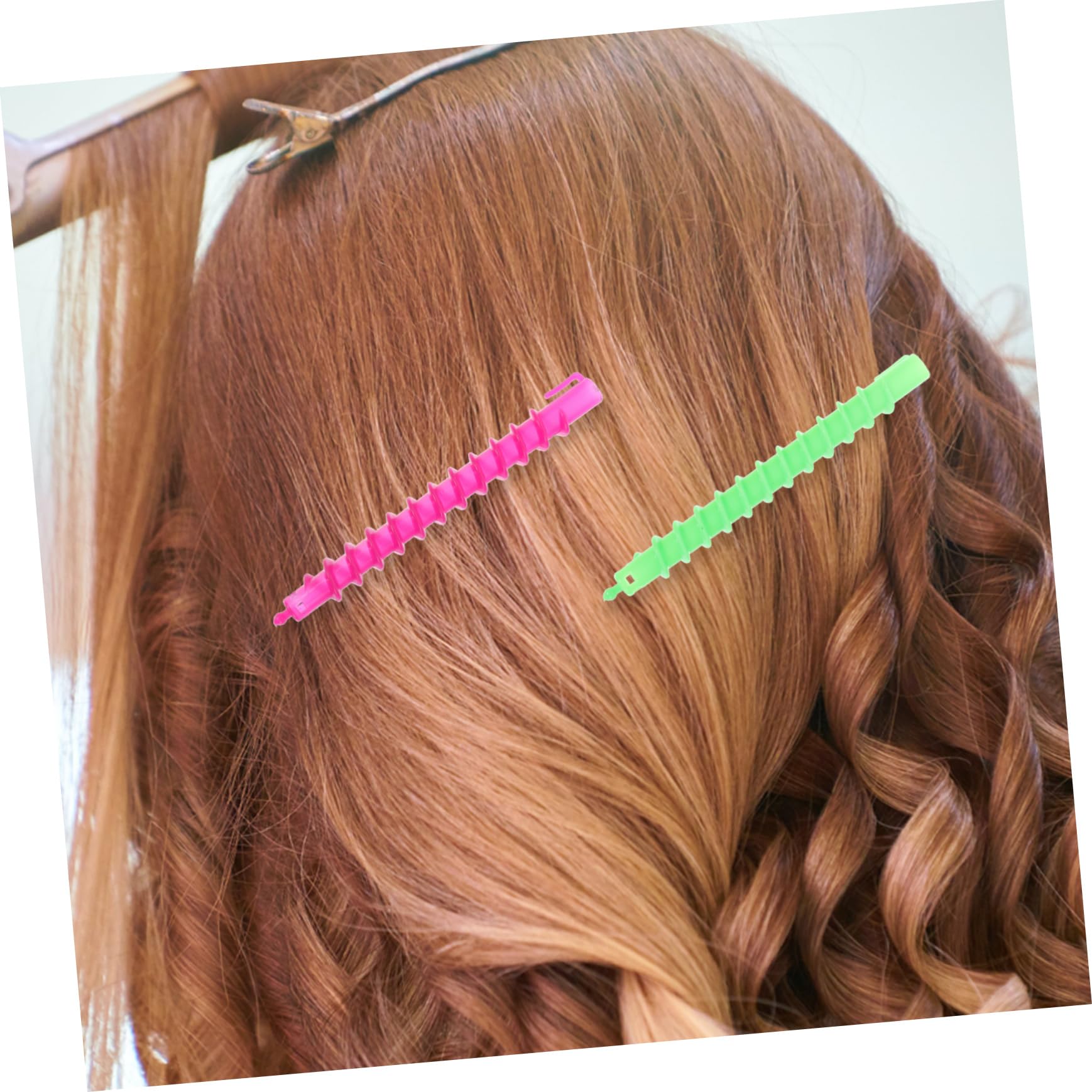 minkissy Varillas de Permanente en Espiral Herramienta de Peluquería ABS para Rizar el Cabello, Rodillos de Pelo 100 Unidades