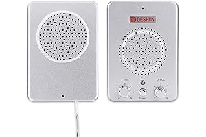 DESHUN Two Way Audio Intercom System Window Speakers
