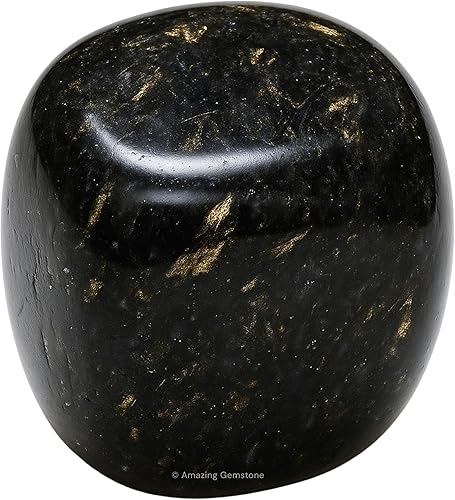 Nuummite - Piedras pulidas de cristal, piedras preciosas naturales para curación, cristales de bricolaje para protección (1 onza)