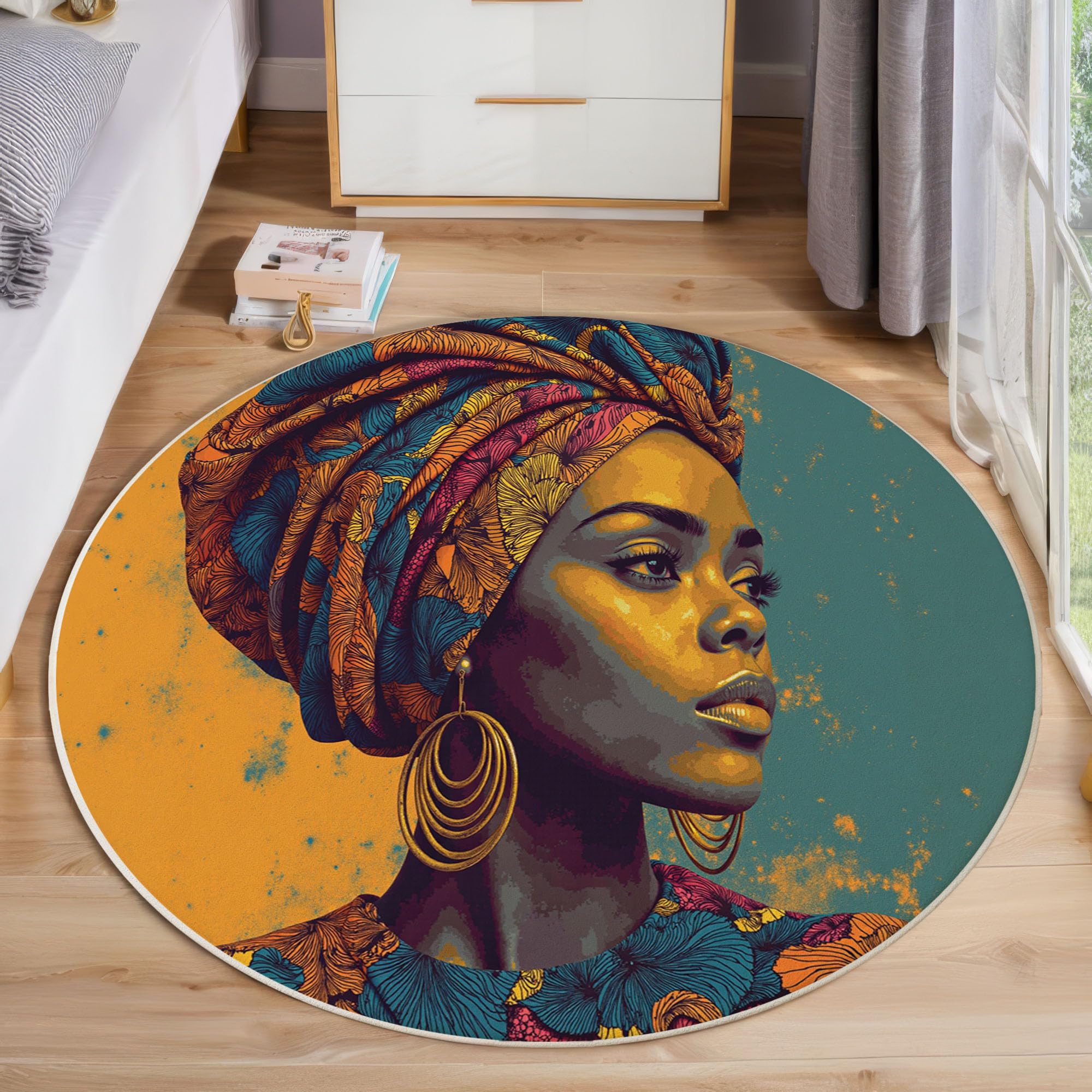 Tapis de salon jaune moutarde pour une décoration rétro chaleureuse
