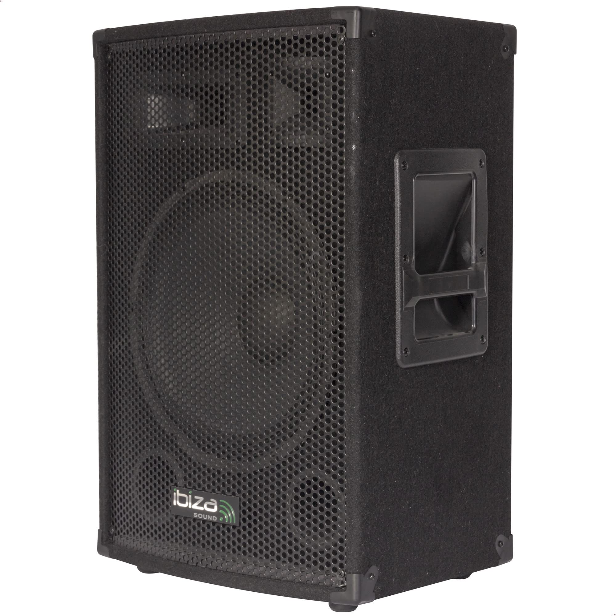 Ibiza - DISCO12B - Enceinte Passive trapézoïdale à 3 Voies avec Boomer de 12”/30cm - 600W - Noir