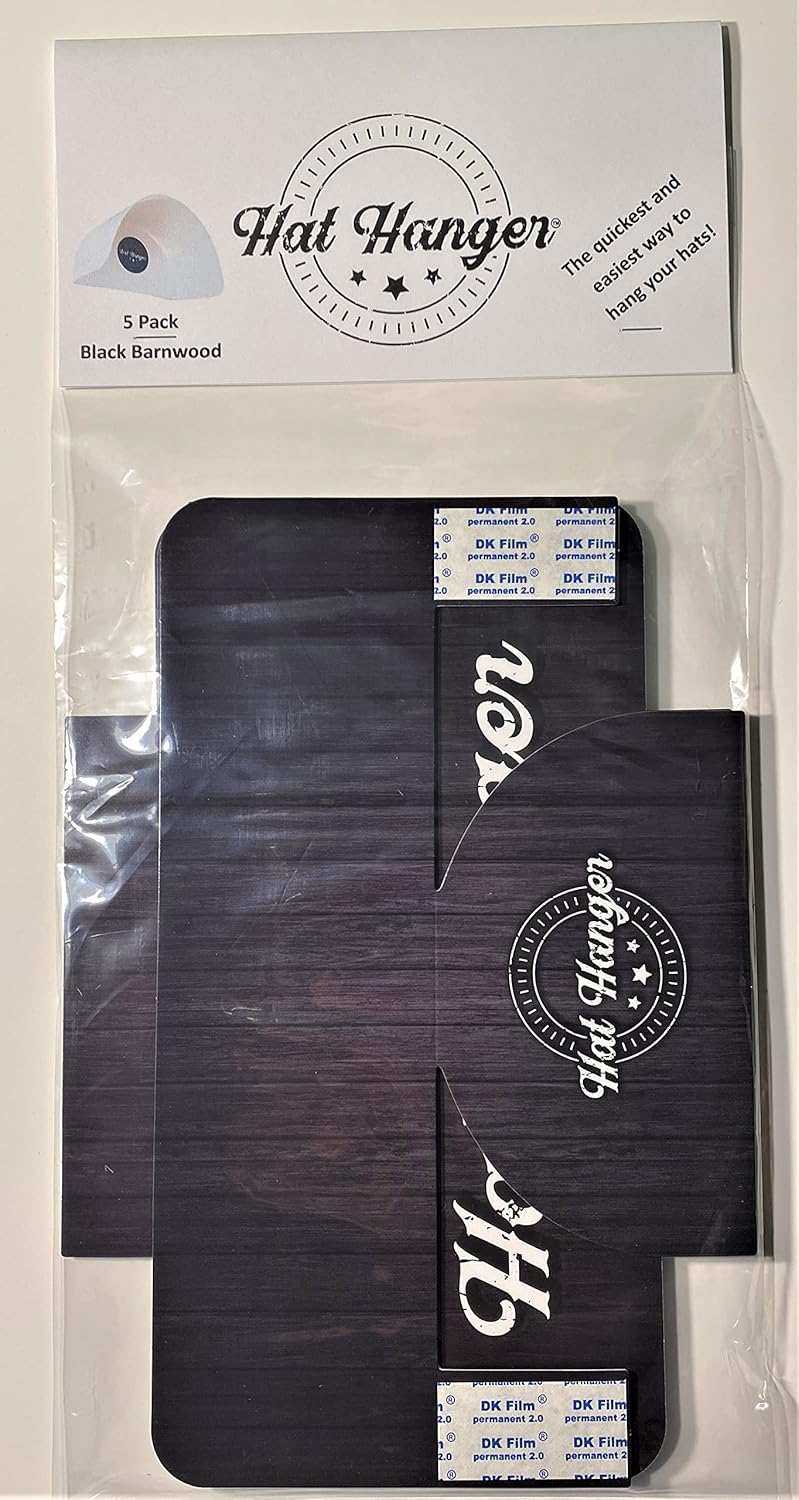 Hat-Hanger (5 Pack) - Black Barnwood