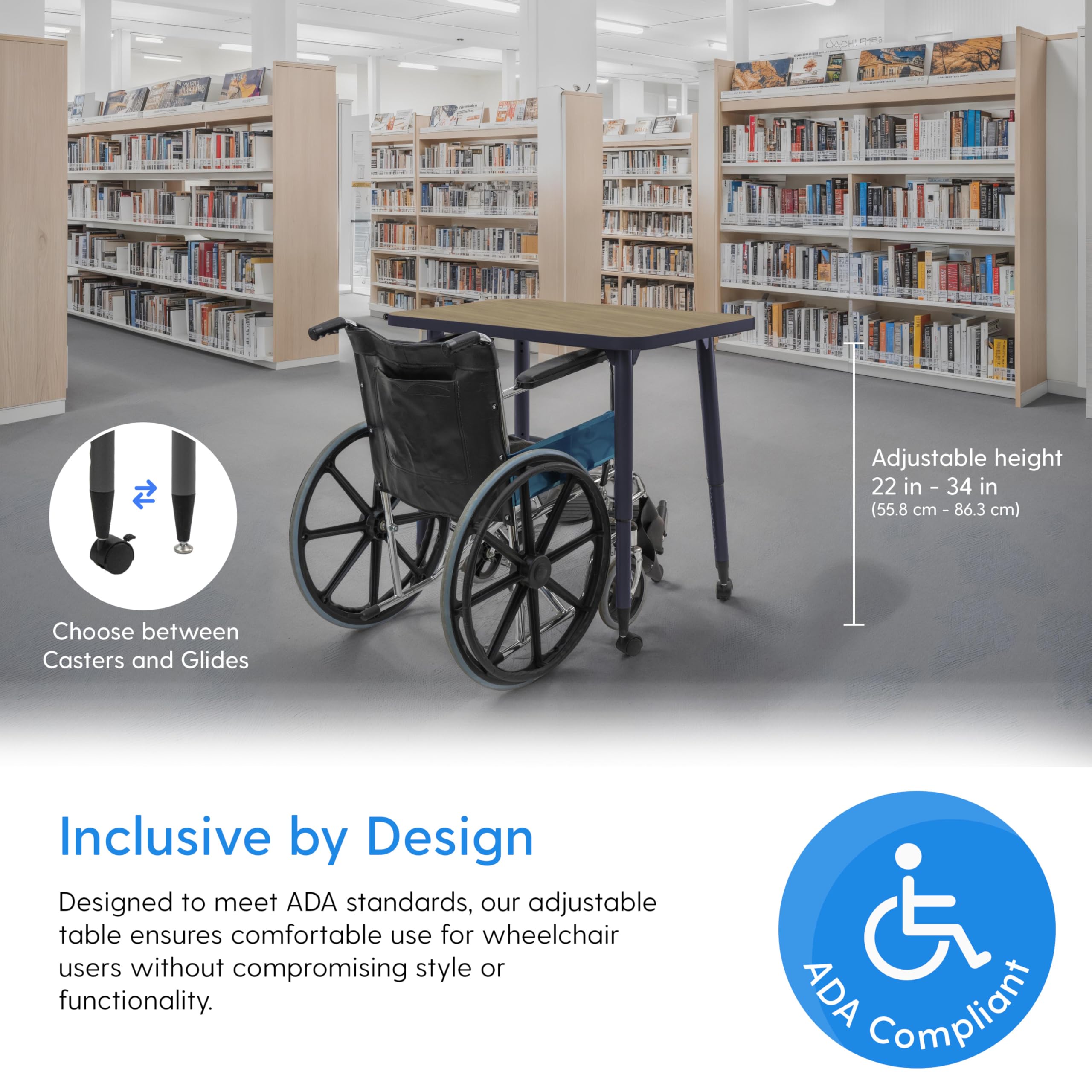 Snapklik.com : Adapte Commercial Classroom Activity Table - 24