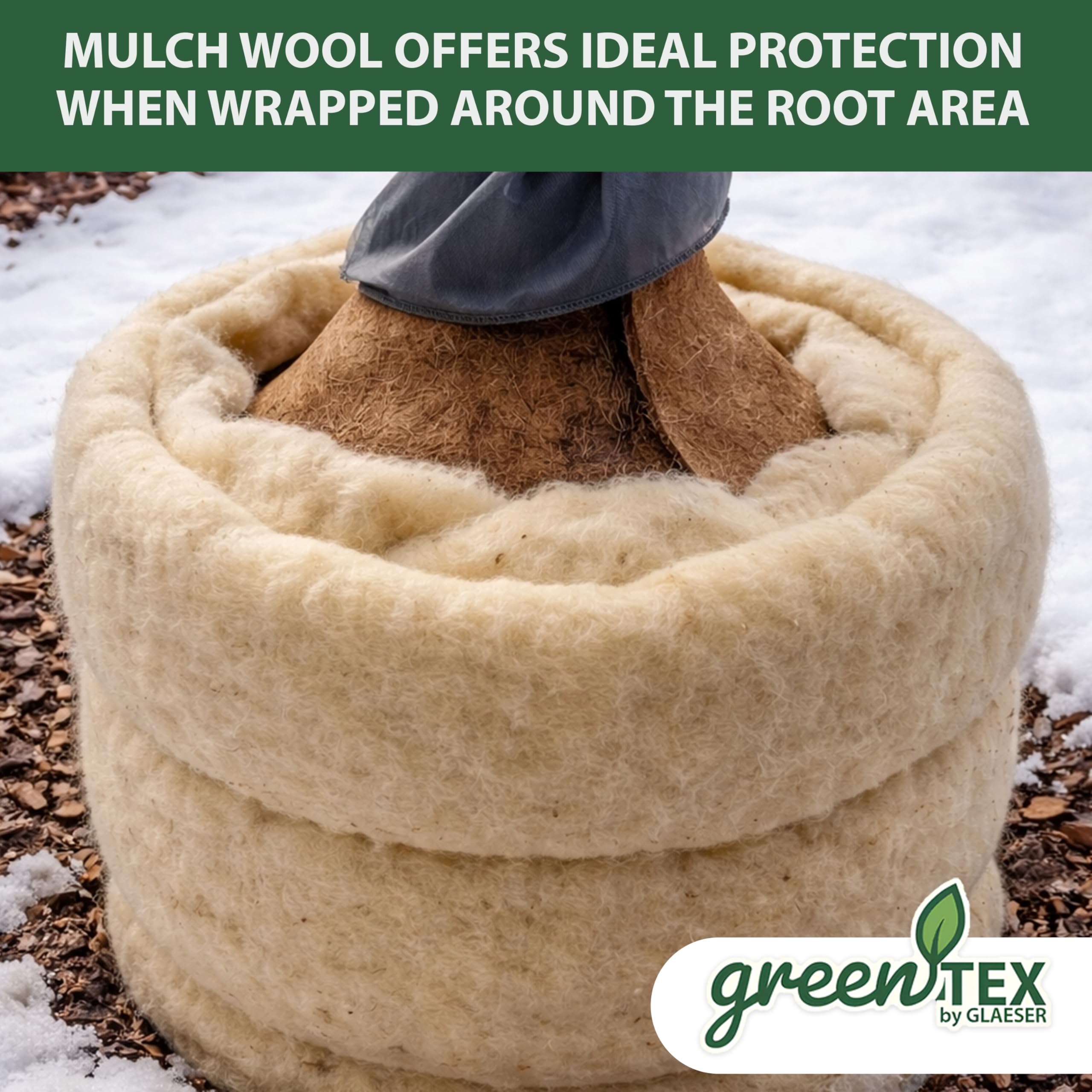 EASYgreen greentex - Tappetino anti-erbacce in lana di pecora, 250 g/m², 1,20 x 30 m, tessuto non tessuto naturale, immagazzina acqua e fertilizzante (1,20 x 30)