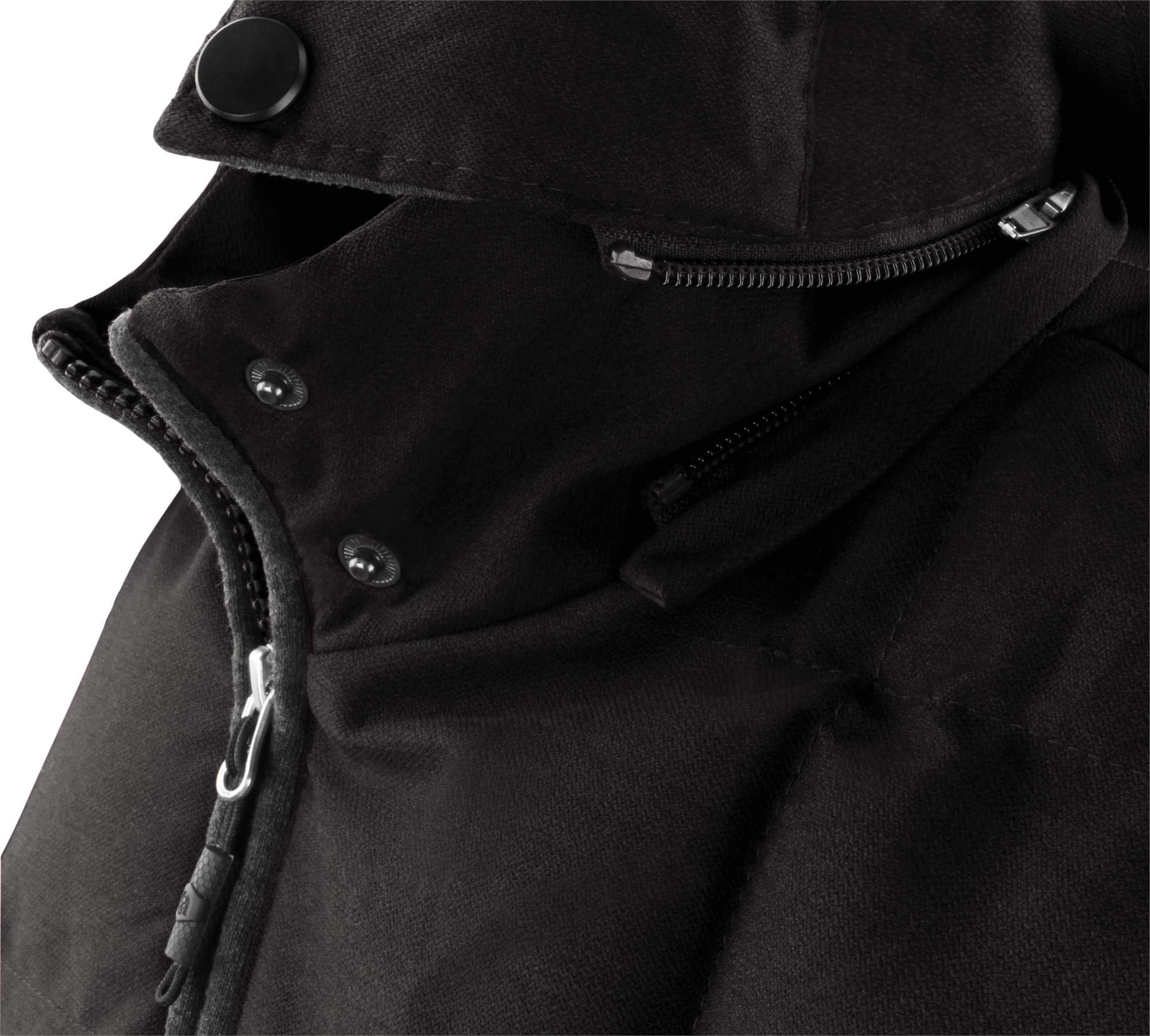 normani OUTDOOR SPORTS Wattierte Steppweste Bodywarmer - 100% Winddichte Outdoor Weste mit Lederpatch, Kapuze und Stehkragen