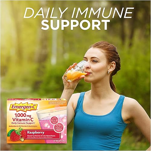 Miniatura 2 de Emergen-C 1000 mg de vitamina C en polvo con antioxidantes vitaminas B y electrolitos suplementos de vitamina C para apoyo inmunológico mezcla de