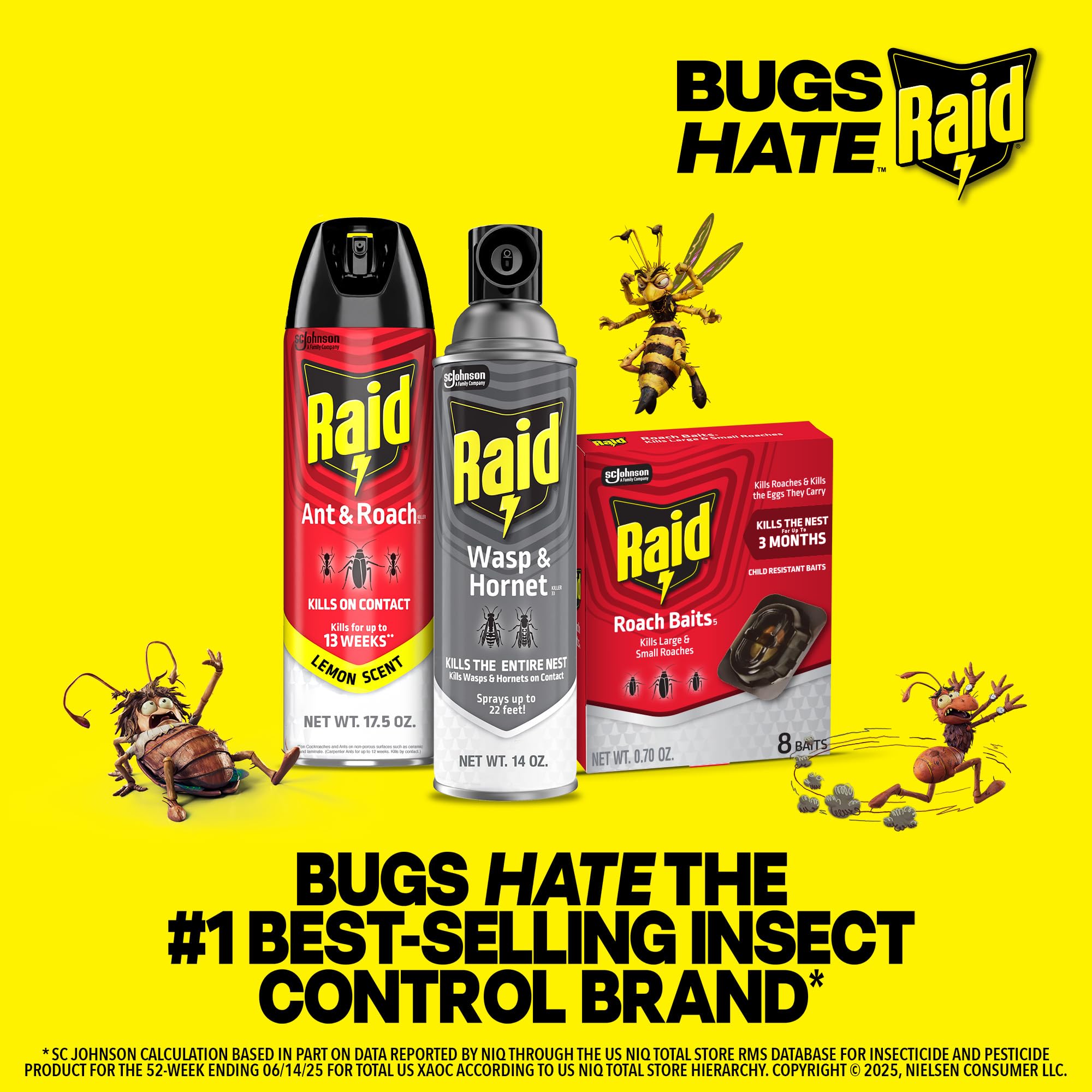 Raid Double Control Roach Bait - Kill Entire Nest -9